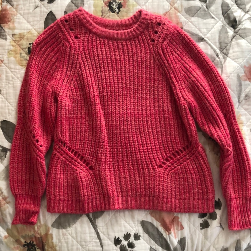 Loft Pink Knit Sweater -size XXSP